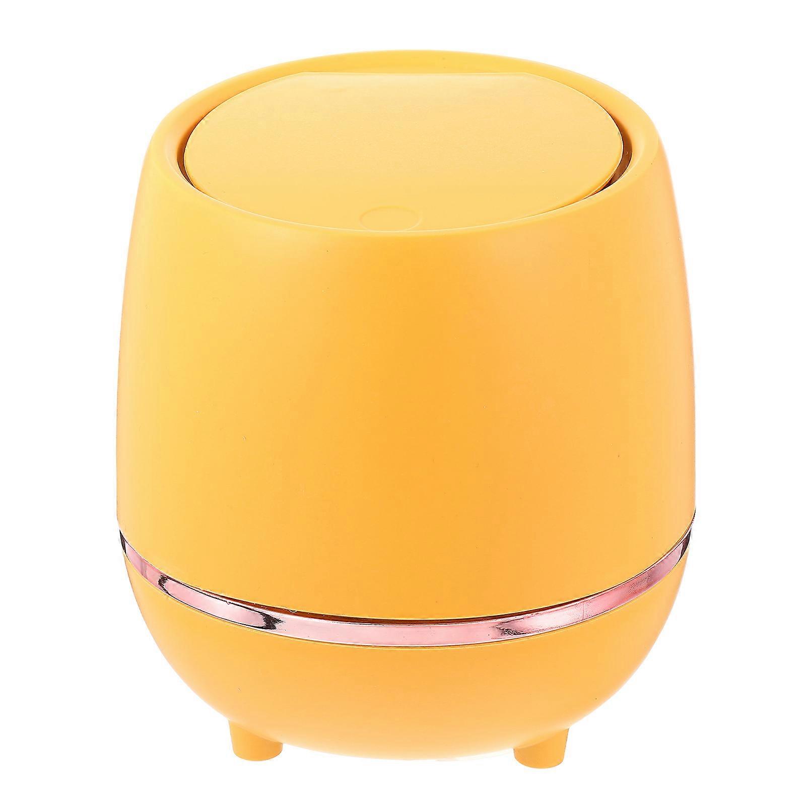 Plastic Trash Can Convenient Garbage Bin Square Shape Simple Design 16.00X16.00X16.00CM 1Pack