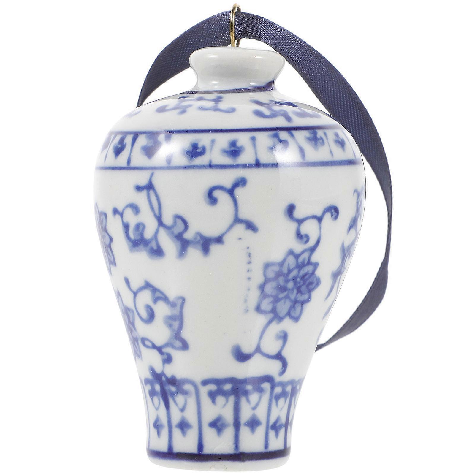 Pot Wind Chimes Ceramic Pot Wind Chime Indoor Decoration Assorted Style 1Set