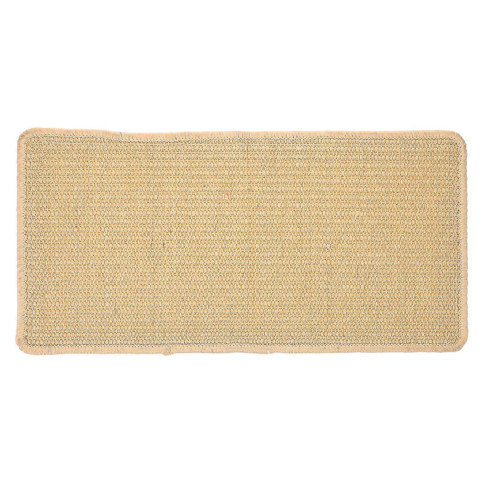Wall Mounted Sisal Cat Scratching Mat Vertical Self Adhesive Scratcher Durable Furniture Protector for Sofa and Walls Promotes Healthy Claw