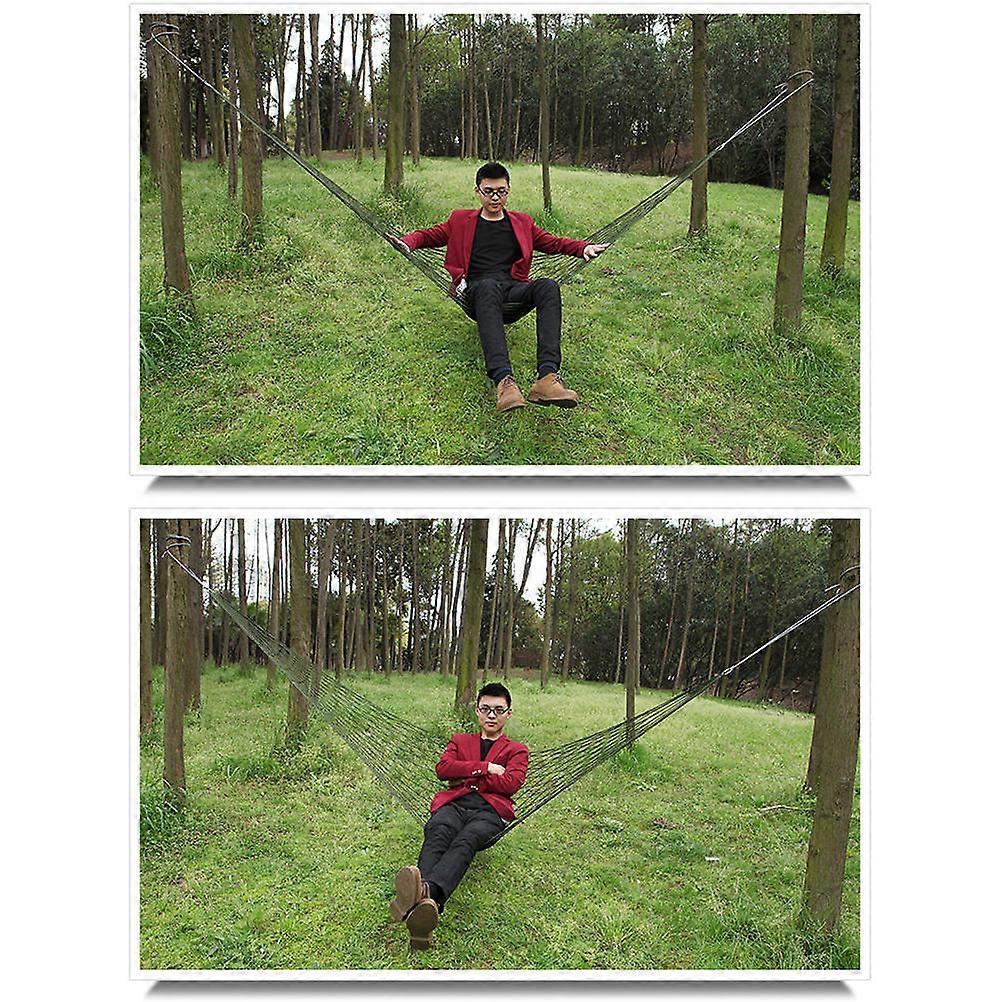 Hammock Accessories Heavy Duty Camping Bed Portable Durable for Outdoor Sports 200x80 Cm Dark Green 1Set