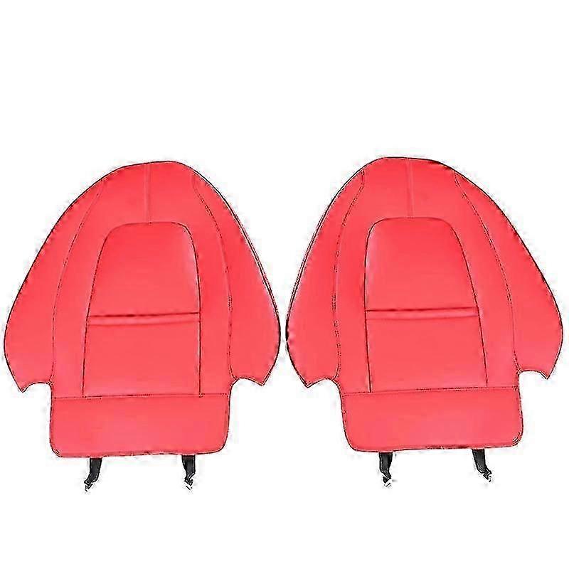 / Yレザーカーシートバックアンチキックパッドアンチダーティシートクッションプロテクターアクセサリーレッド
