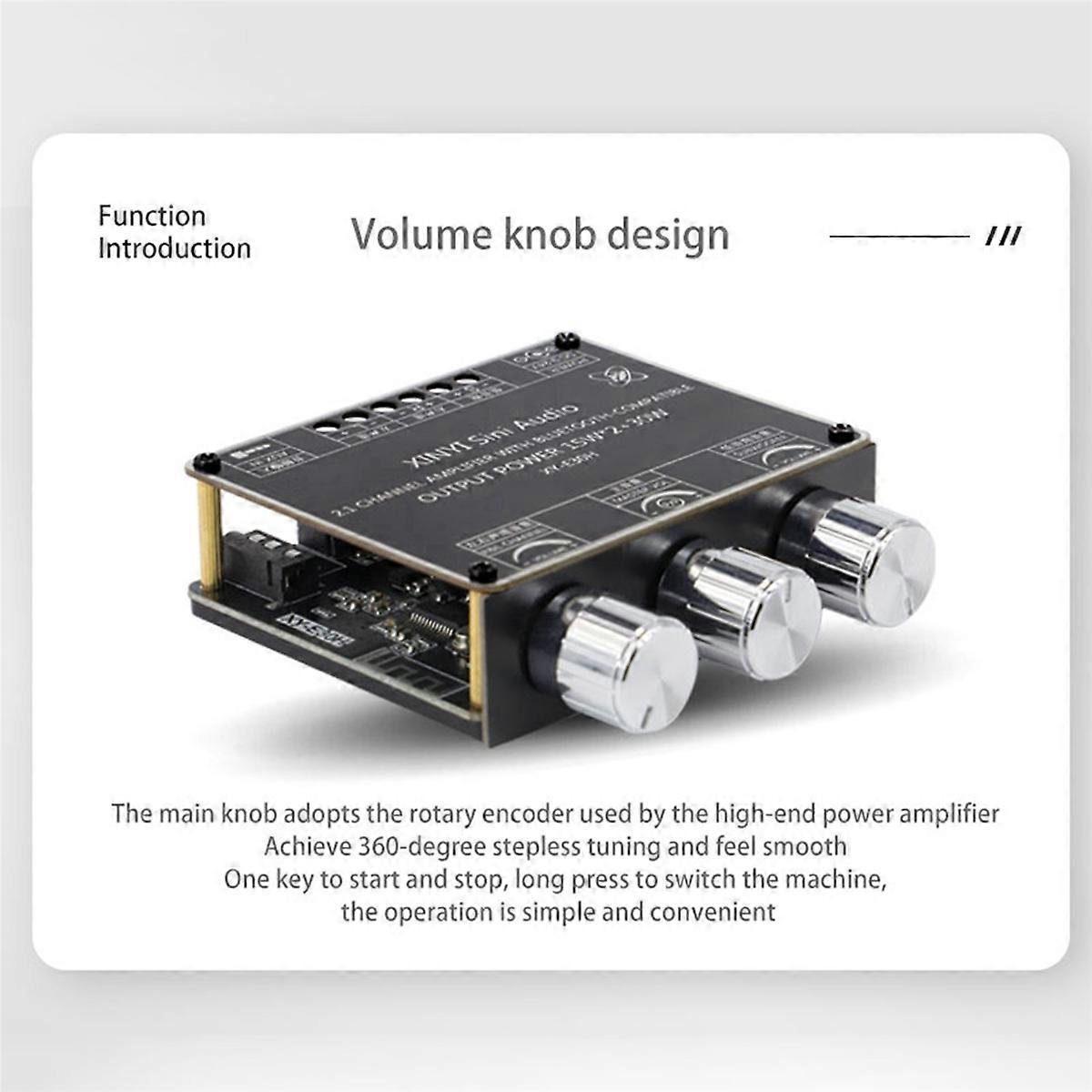 5X XY-E30H 2.1 Channel Bluetooth 5.1 Audio Power Amplifier Board Module High and Low 15Wx2+30W