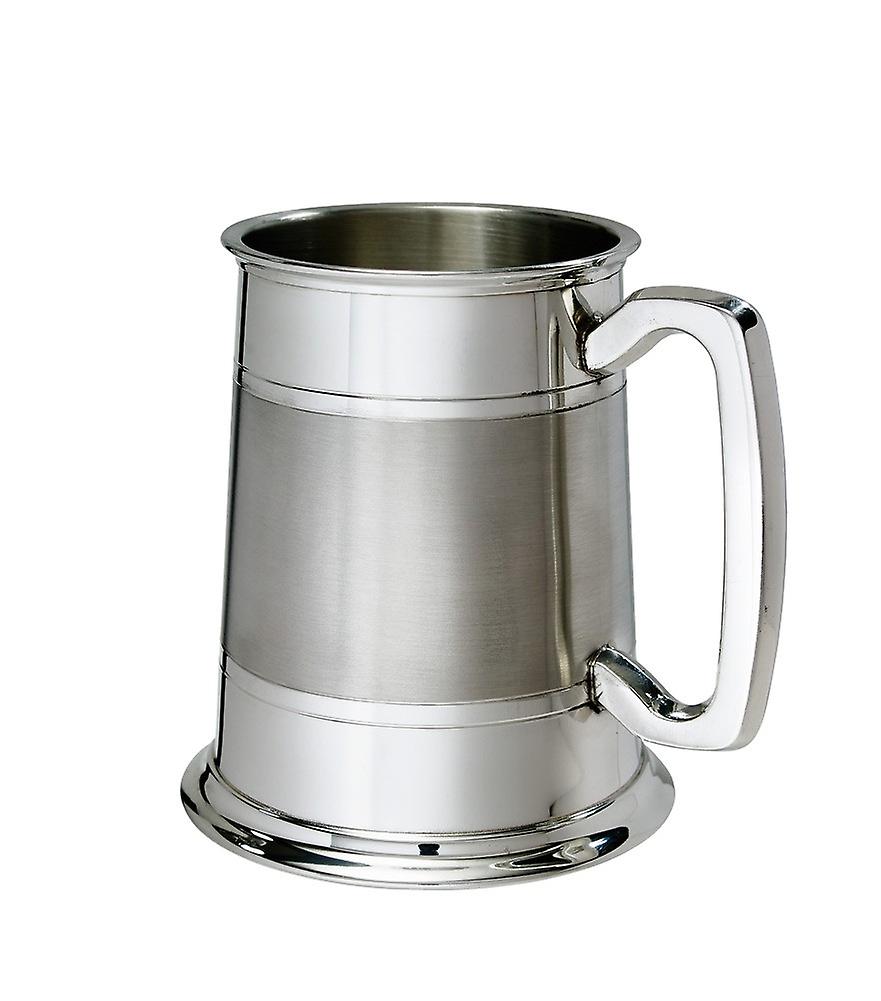 Part Satin Standard 1 Pint Lined Pewter Tankard - A238PS