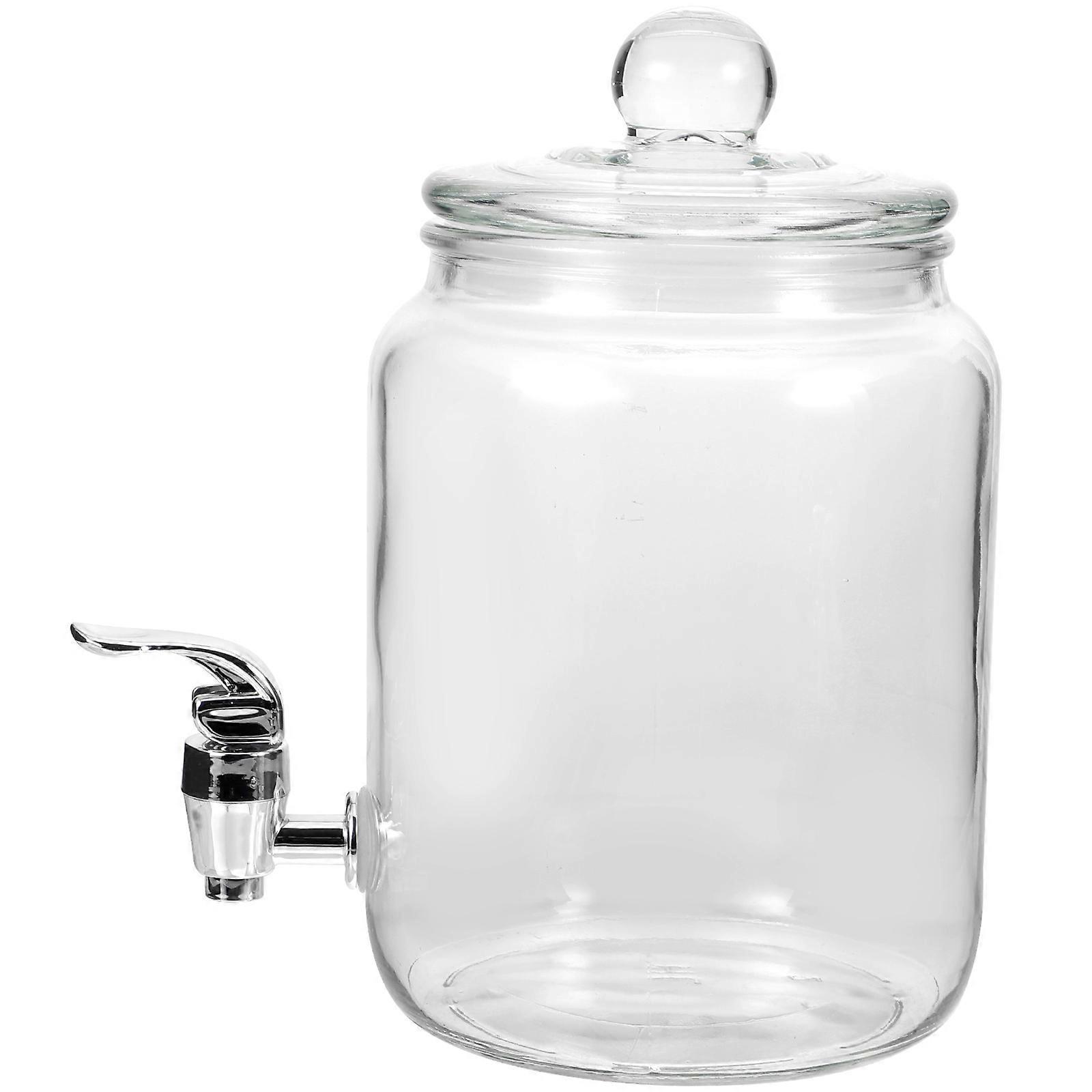 Glass Liquid Dispenser For 18X13X11.5CM Storing Wine Transparent Material 1Pack