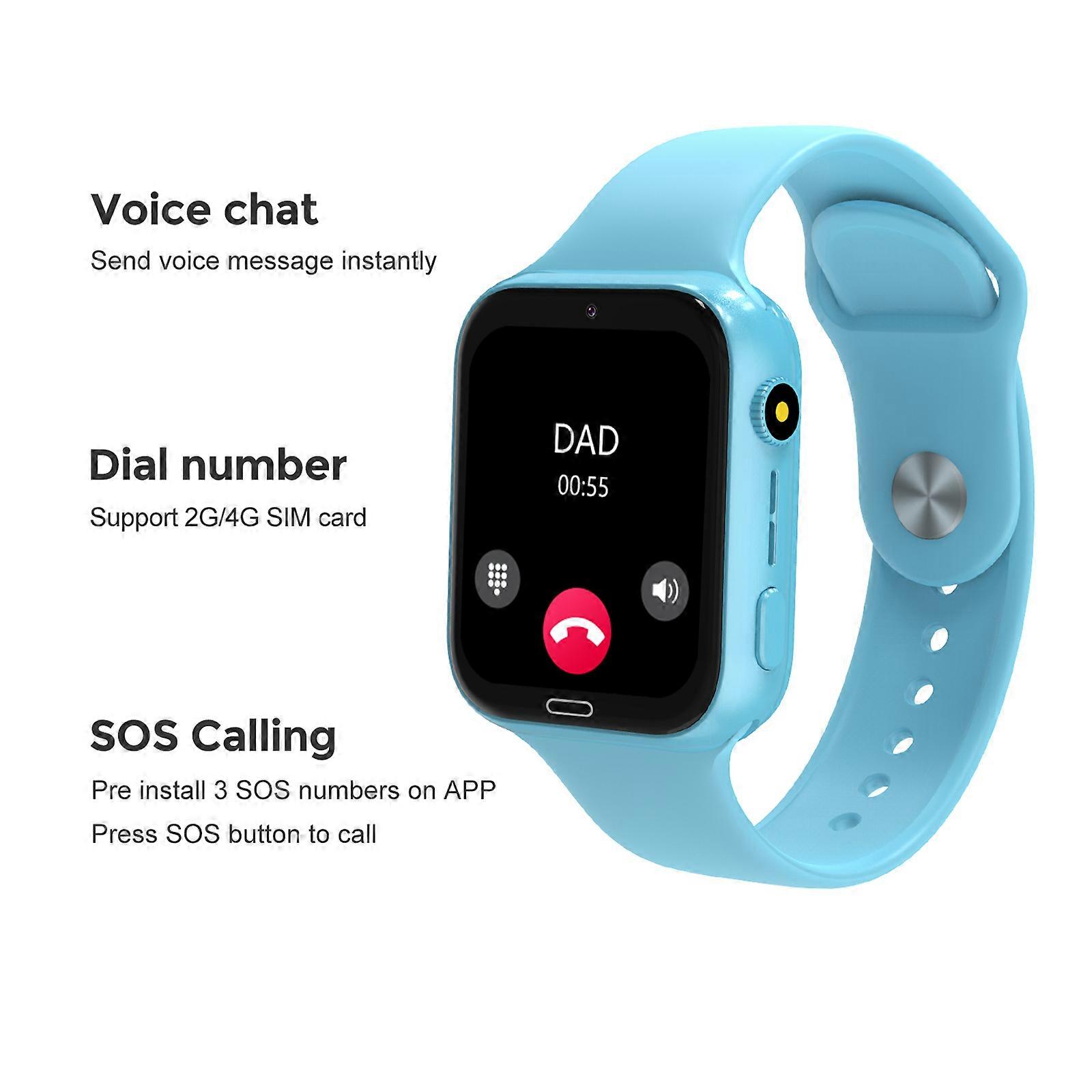 LT34 4G Smartwatch: 1.83" IPS Display, Two-Way Calling, Location & Video Chat Features