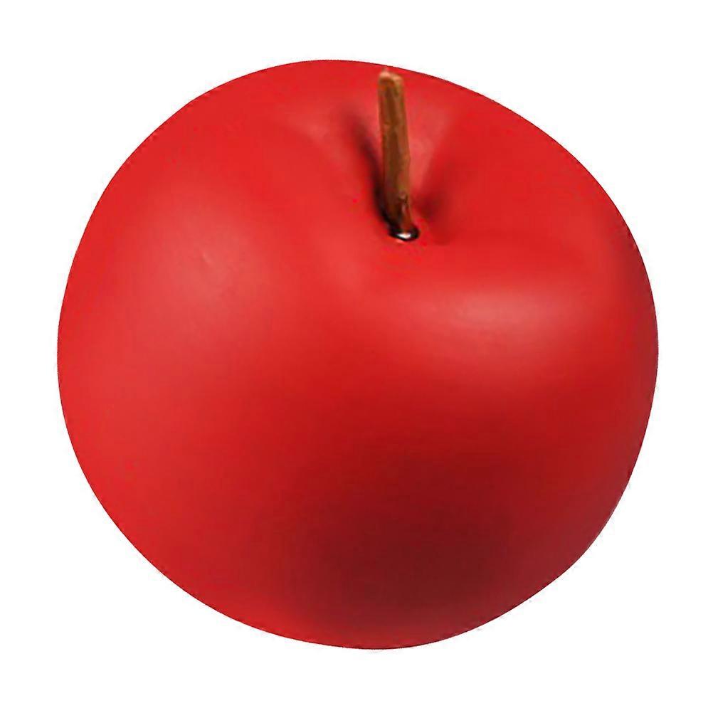 Faux Apples Red Apple Shaped Adornment Ceramic Crafts For Furniture Home Decor Christmas 8x7x7cm 1Pc