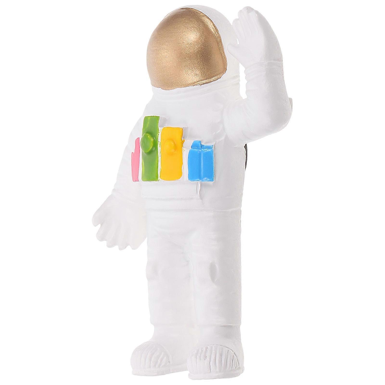 White Resin Astronaut Magnet for Home Use Decor Easy to Remove