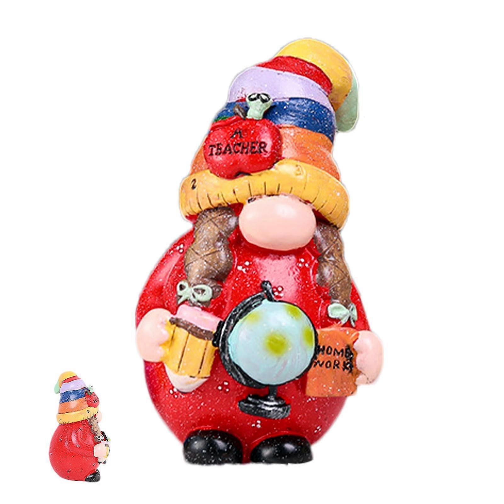 Faceless Christmas dwarf doll made of synthetic resin dwarf table decoration
