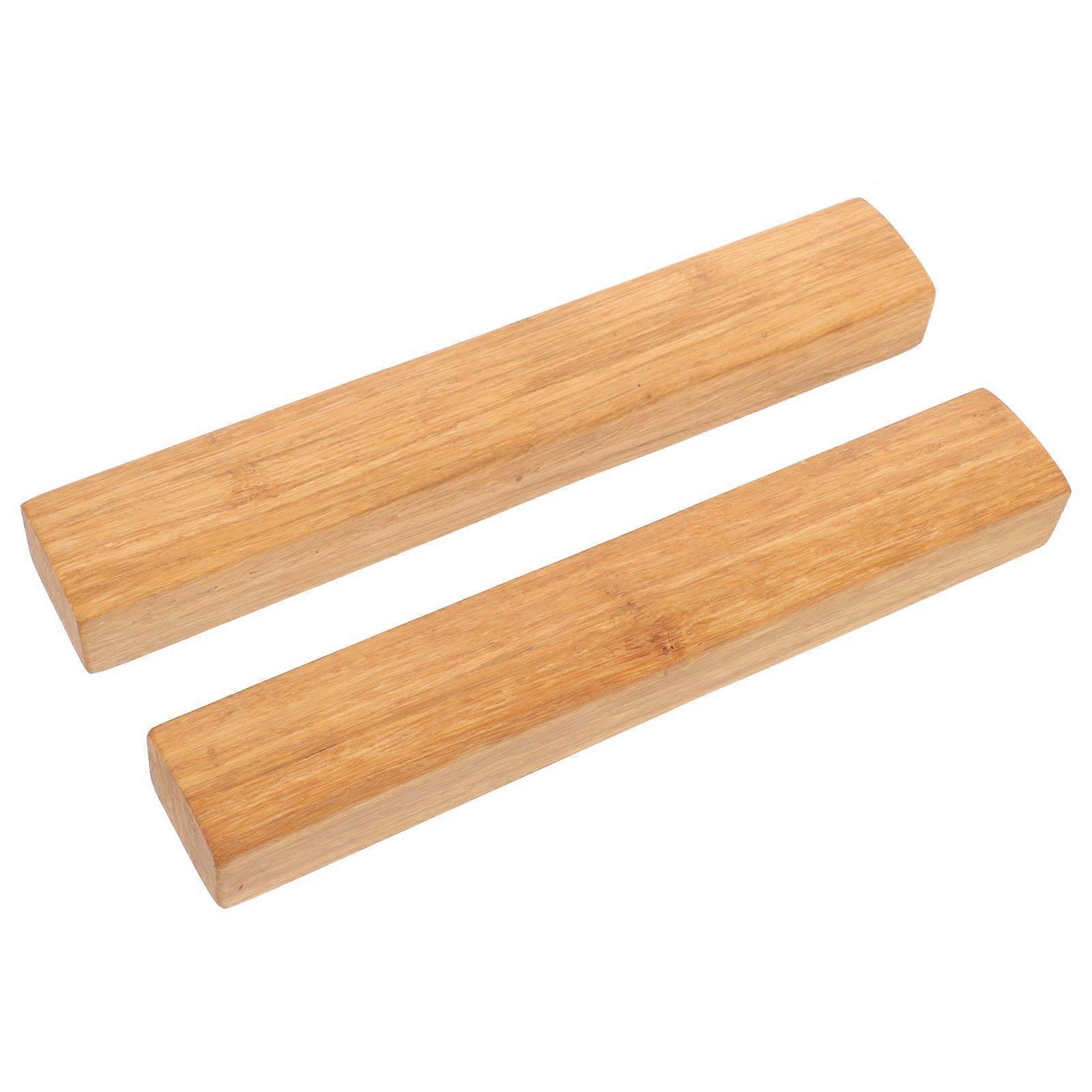 Paperweight Chinese Wood Paperweight Calligraphy Practicing Tool Rectangular Shape Assorted Color 2Pcs
