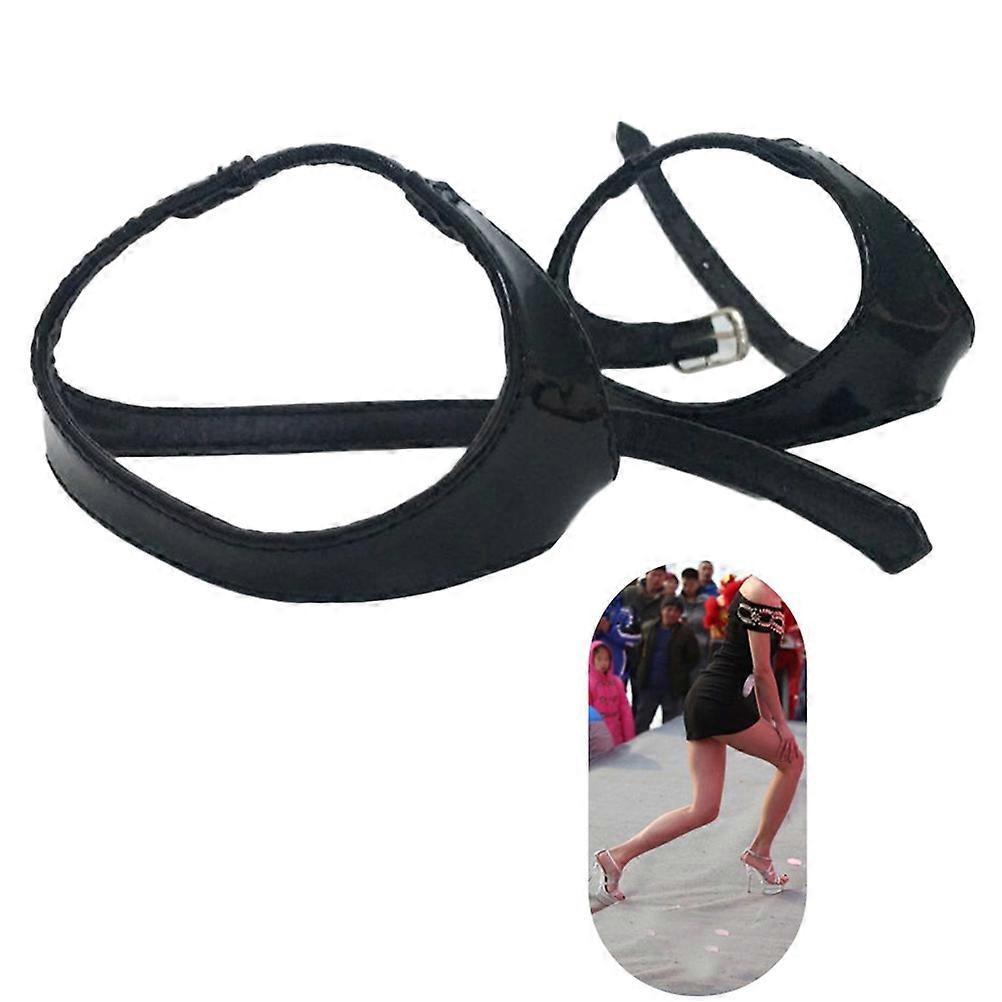 High Heels Shoe Straps Prevent Dropping Elastic Force Garland Shoelace Imitation Leather Women 1Pair