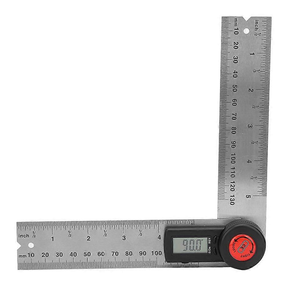 Digital protractor high precision measuring both interior and exterior angles