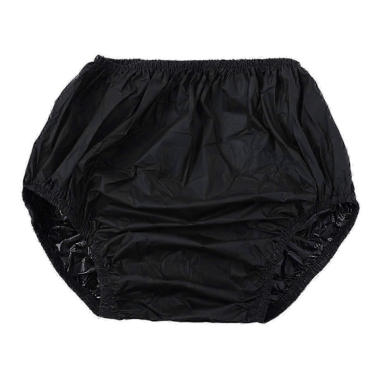 Reusable Water-Resistant Incontinence Plastic Pants for Secure Leak Protection - Size L