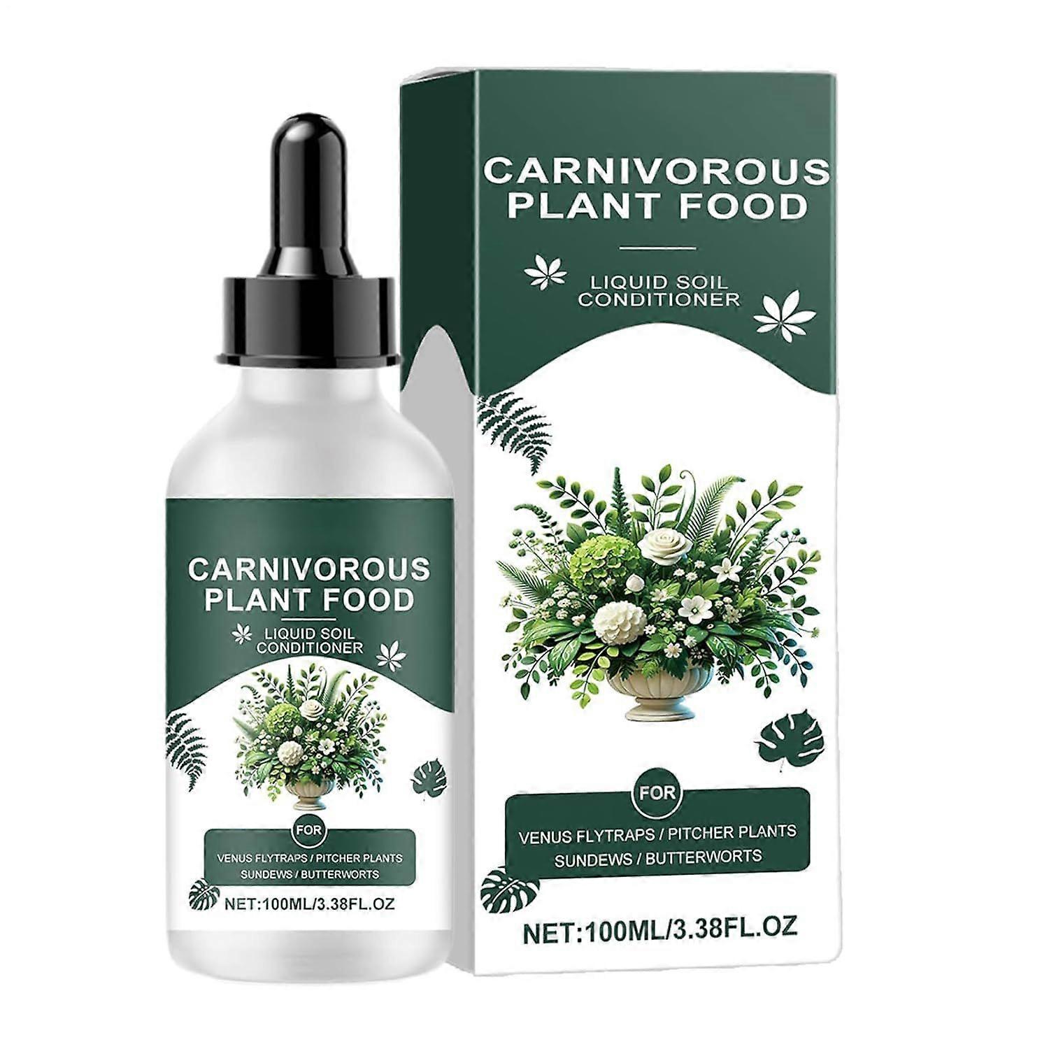 Food Drops for Carnivorous Plants - Nutrient Solution Plants 100ml, Food Drops Venus Fly Traps | Food for Tropical Plants, Liquid Fertilizer for Carni