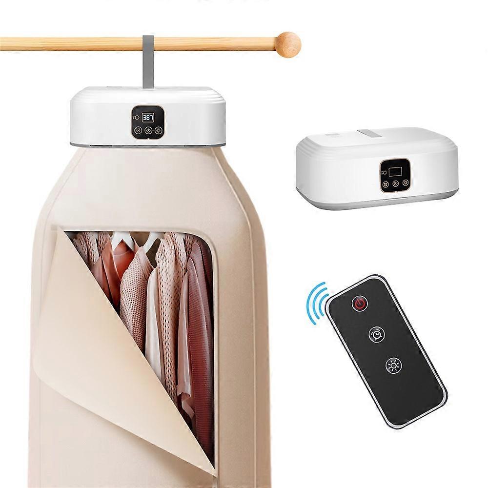 1200W Portable Clothes Dryer Mini Laundry Dryer with Remote Control Electric Drying Machine for Travel / Home