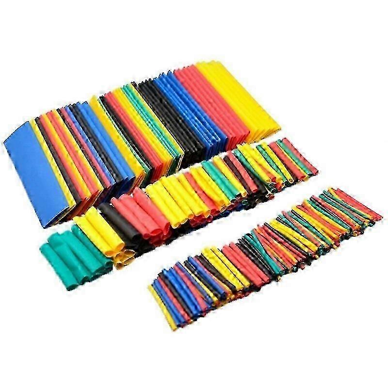 164 Pcs Heat Shrink Tube Insulation Sleeving Electrical Wire Assortment with Case Shrink Ratio 2