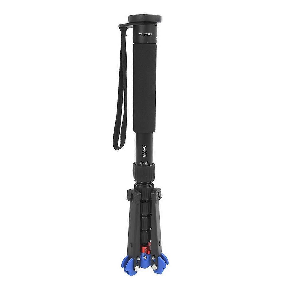 VBESTLIFE A555+M-2 Camera Monopod 6-Section Telescopic Lightweight Portable Tripod for Outdoor Photography
