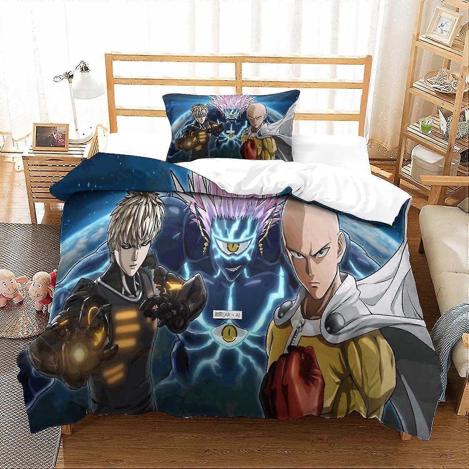 Kids' Bedding Duvet Cover Sets with 3D Printing, Lightweight and Breathable Quilt Cover and Pillowcase for All Ages