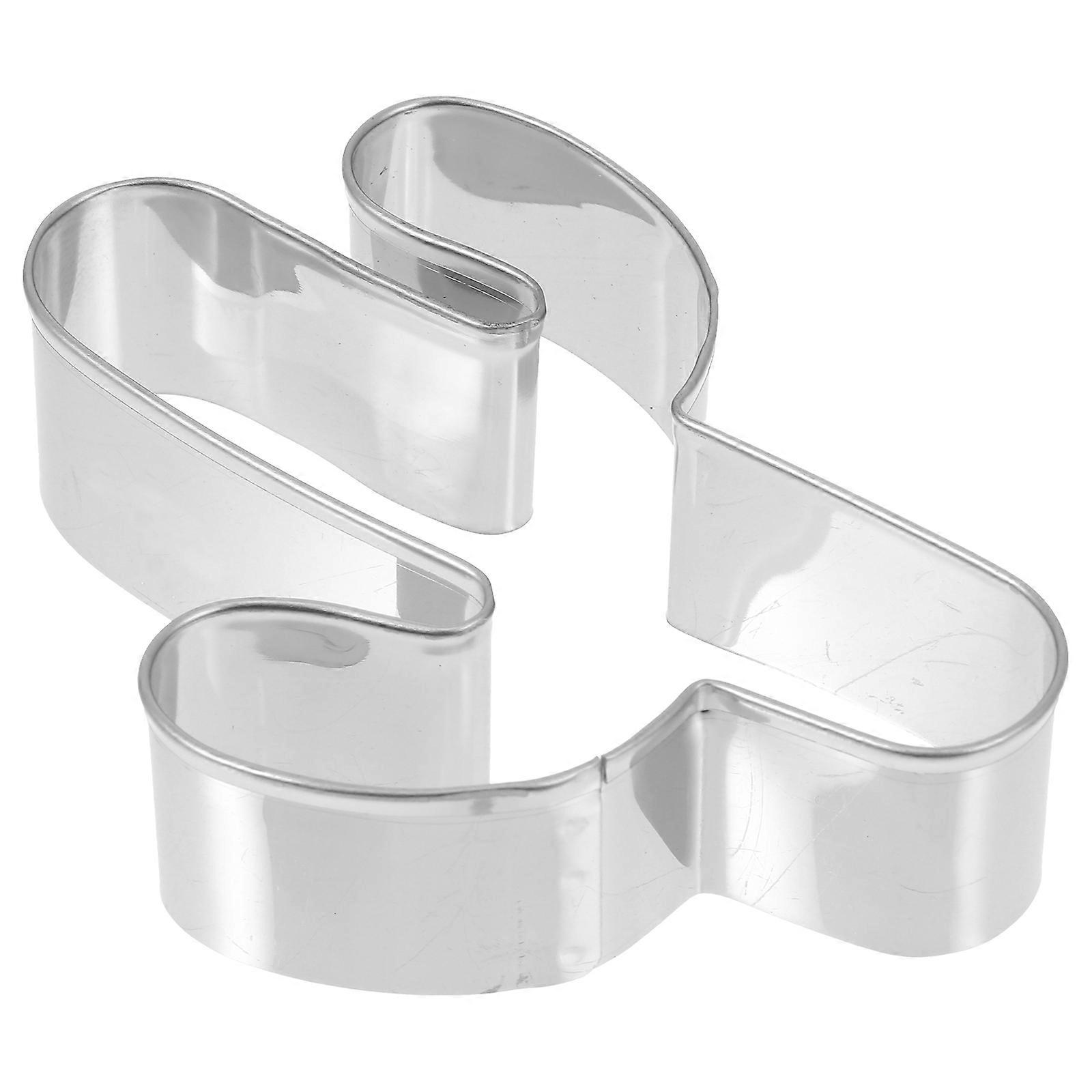 Baking Mold Cactus Shape Biscuit Molds Kitchen Tool Silver 1Pack