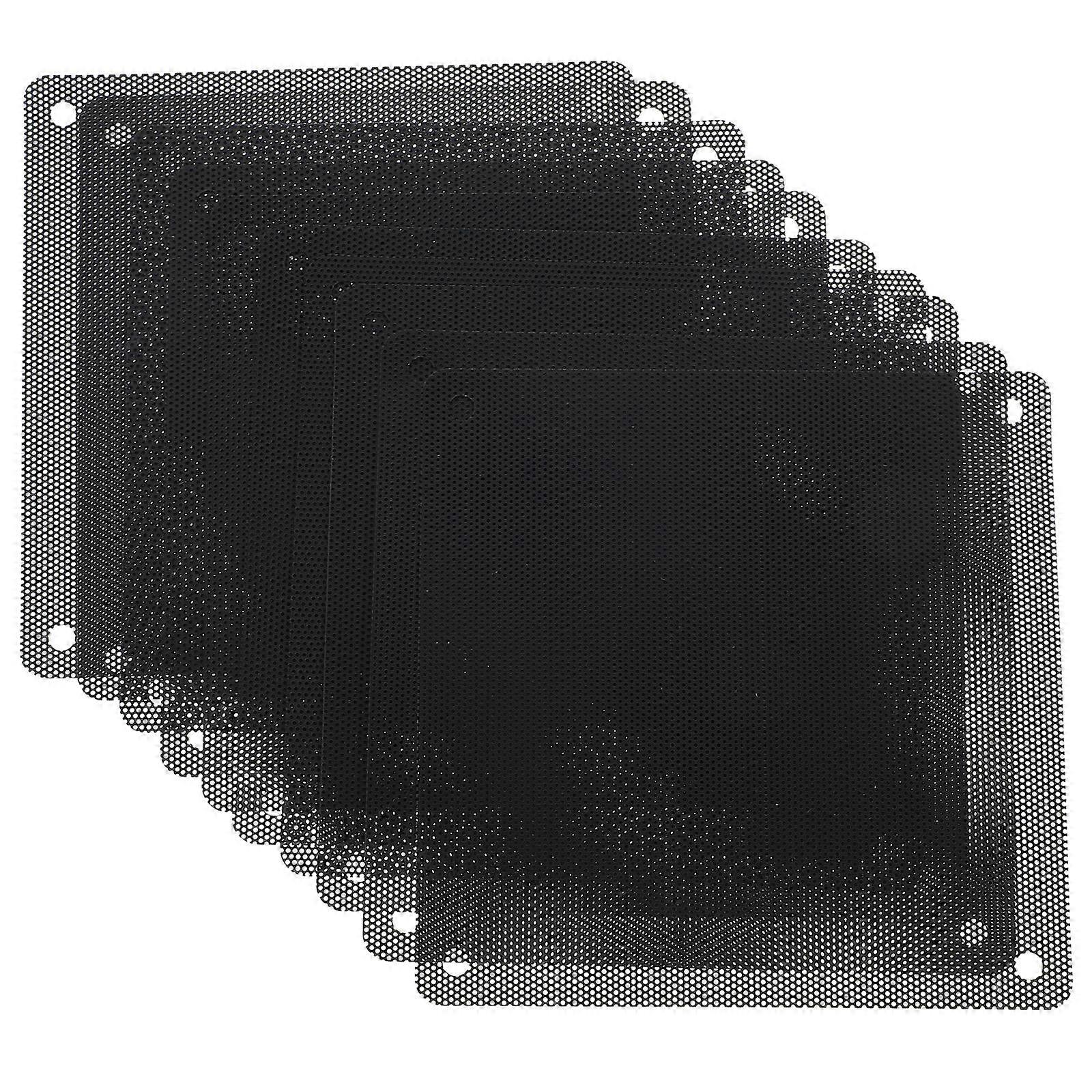 Computer Case Filter Fan Filter Replacement Dust Protection Square Black 10Pack