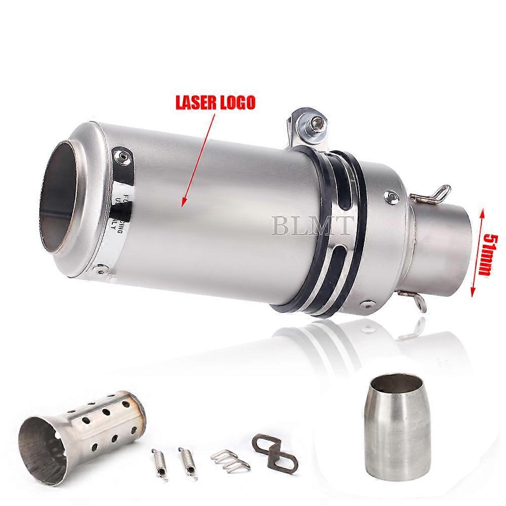 Carbon Fiber Universal Exhaust Muffler, 51mm 60mm, with DB Killer, for z900 R3 R25 MT07 MT09 R1~01120
