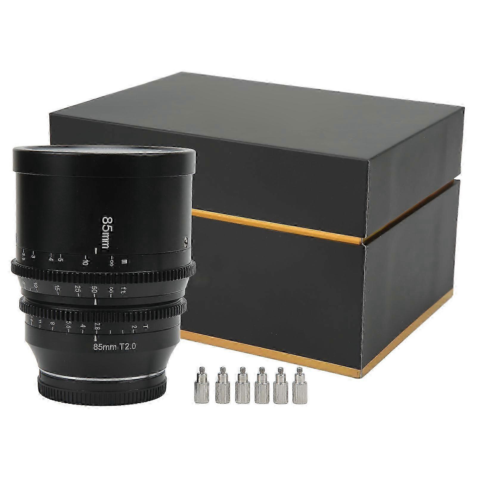 85Mm T2.0 L-mount Cinema Lens - Manual Focus, Large Aperture, For Sigma & Leica Cameras