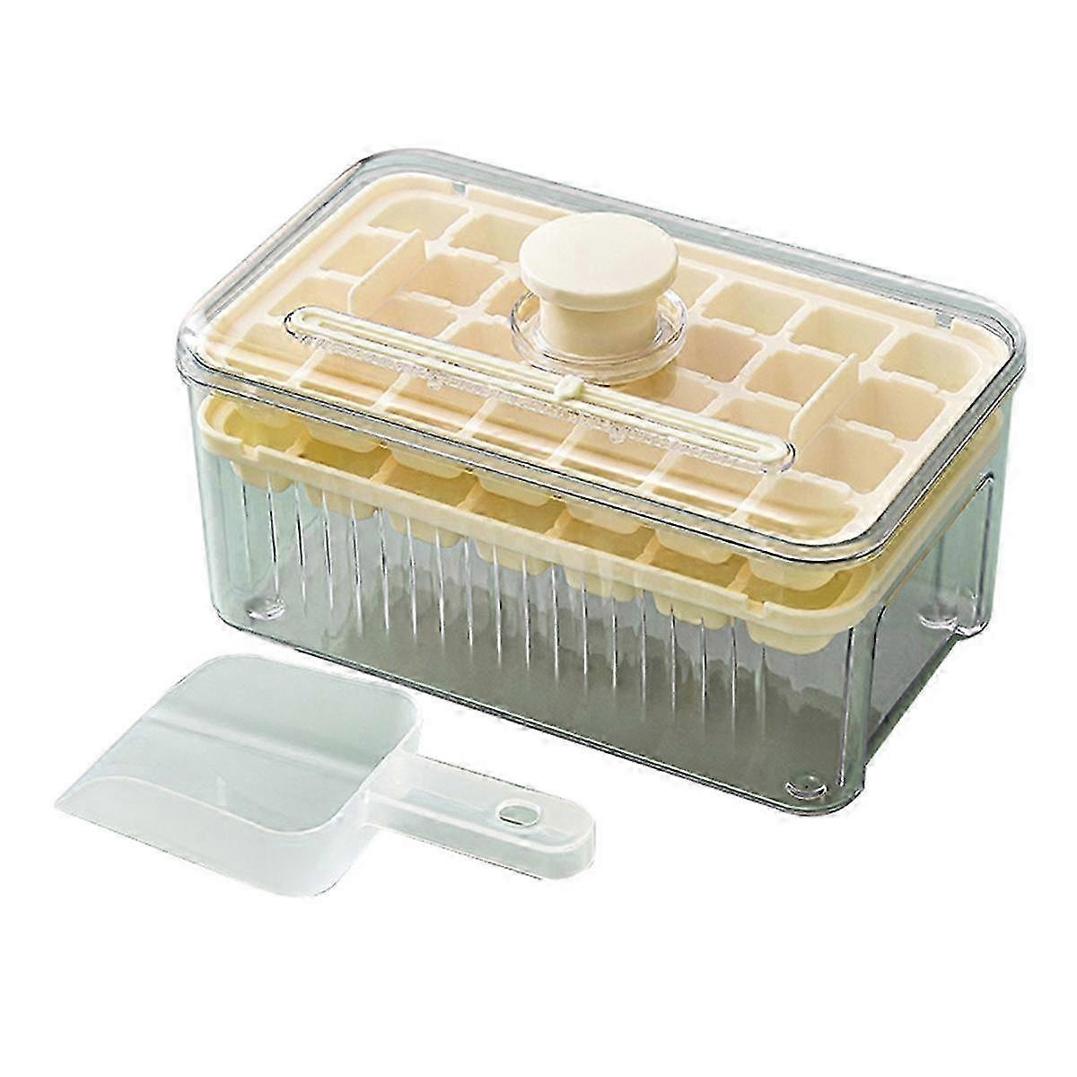 Ice Cube Trays with Lid and Bin, 56PCS with Ice Scoop for Whiskey