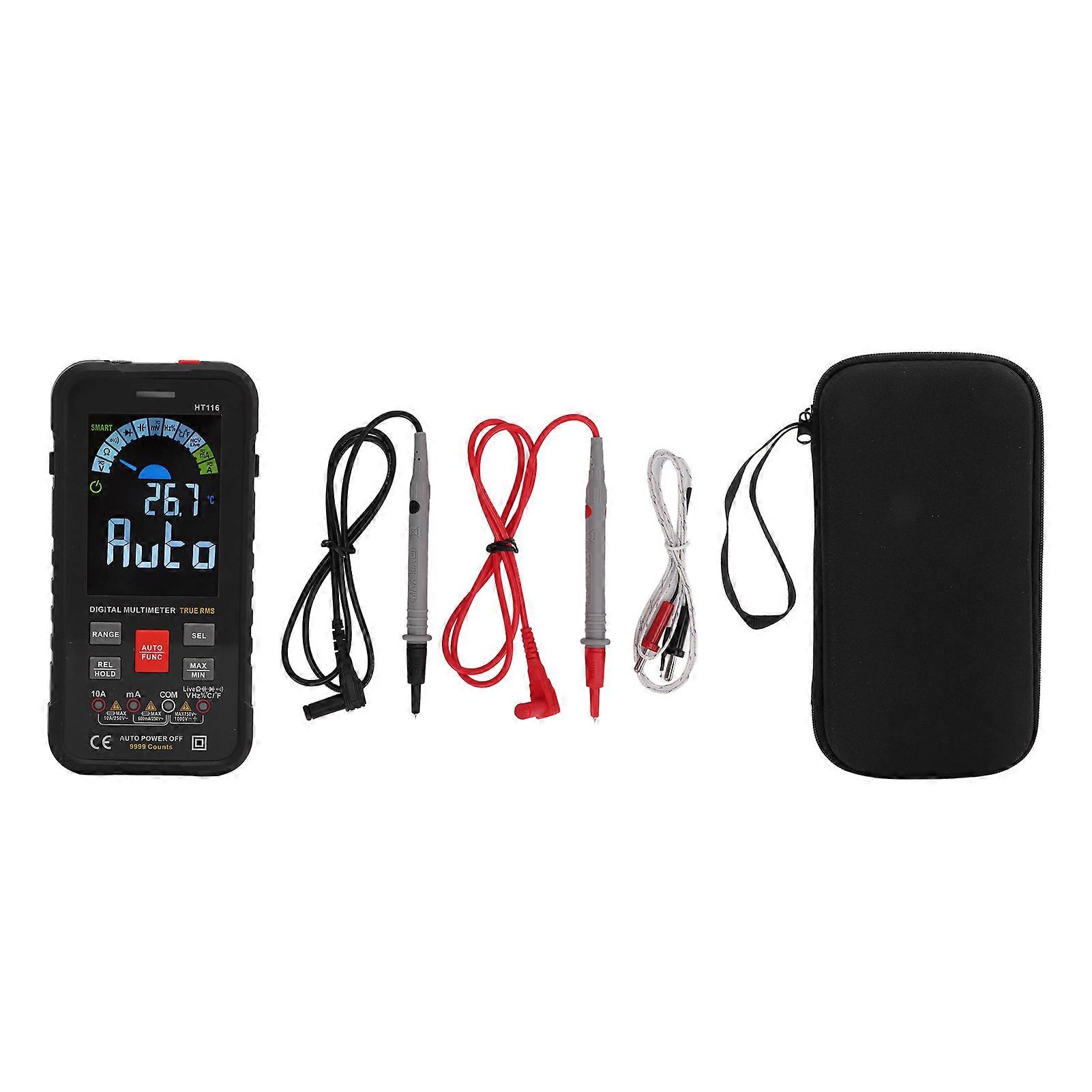 LCD Large Screen Digital Smart Multimeter 9999 Counts Automatic Identification AC DC Voltage Meter