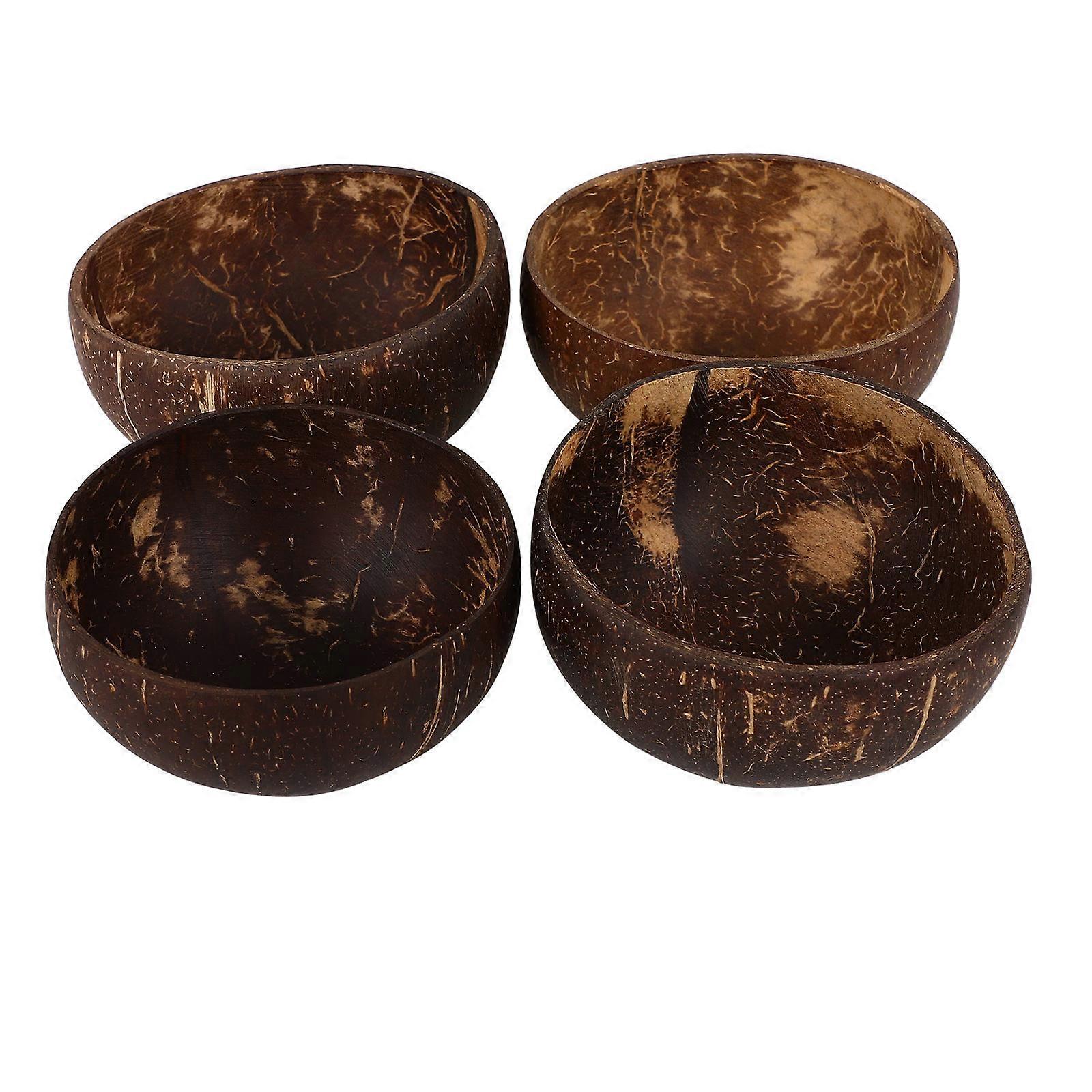 Bowl Food Serving Bowl Small Coffee Color 4Pcs