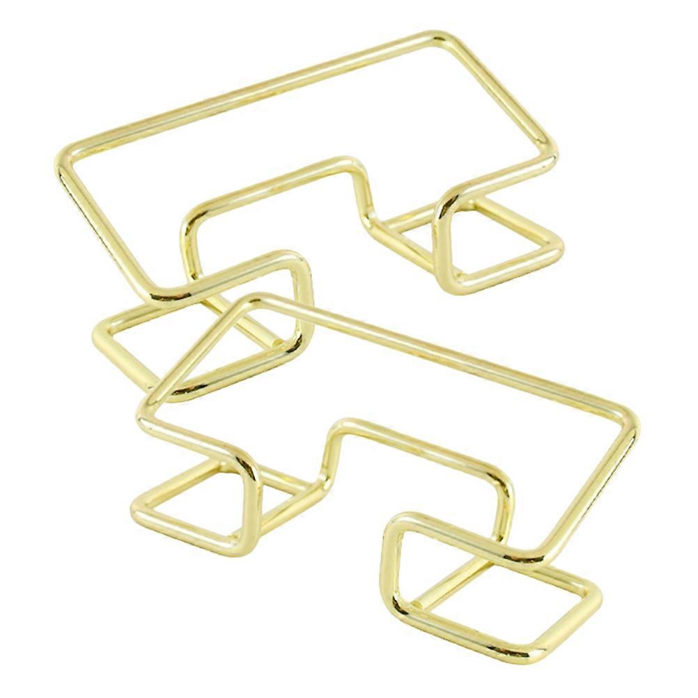 Business Card Display Stand Iron Desktop Business Card Holders Meeting Room 3.93X1.77X0.98in Display Holder 2Pcs