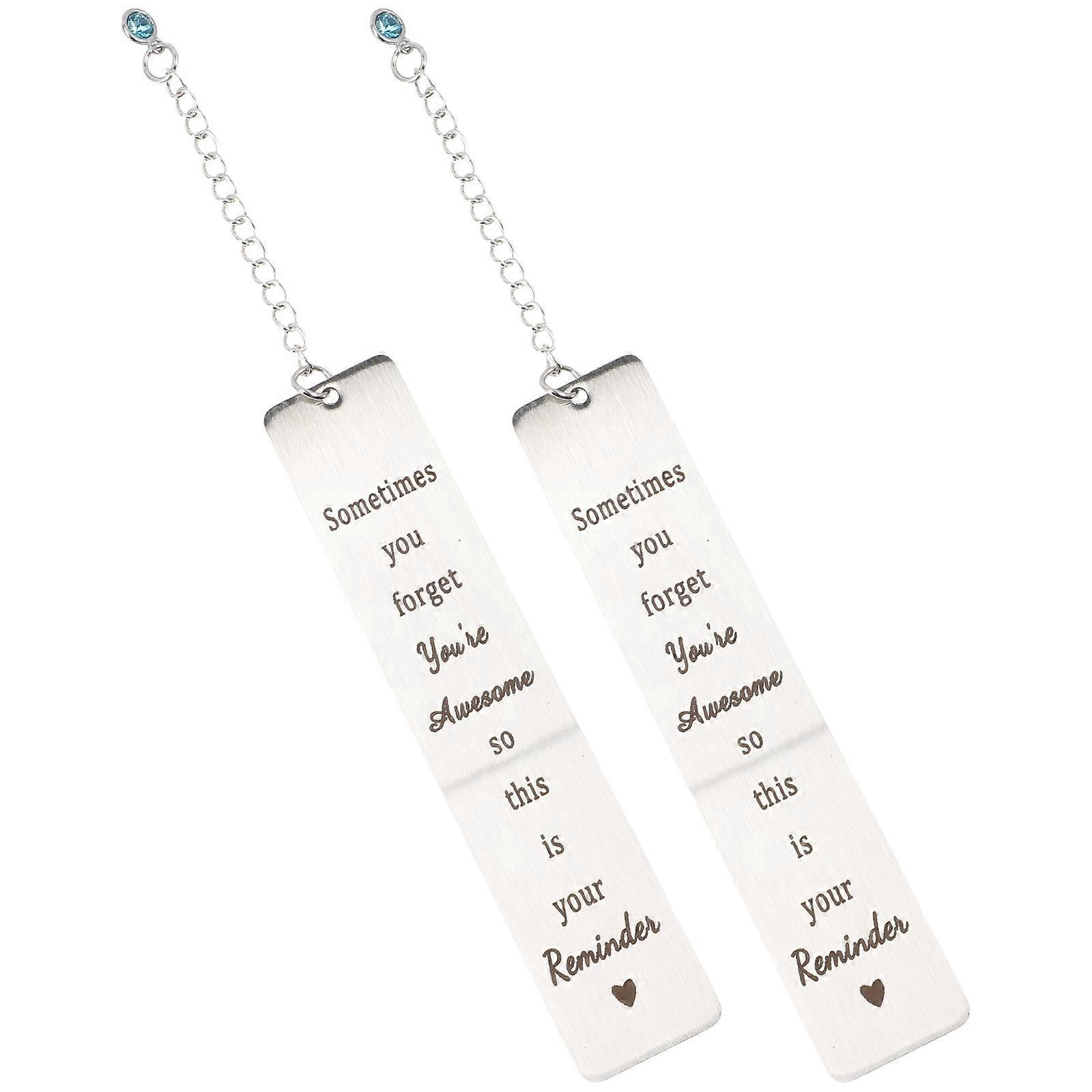 Student Bookmark Thin and Light Metal Bookmarks for Book Lovers 2Pcs