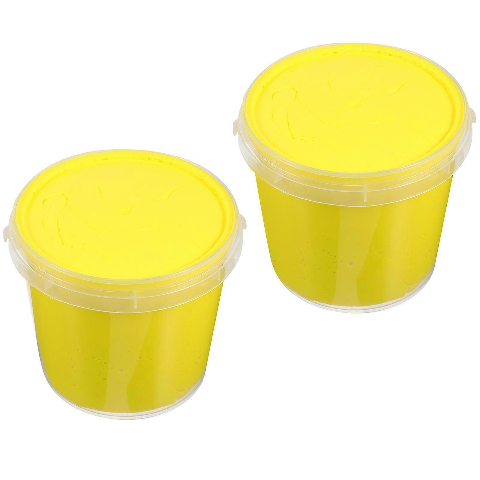 Kids Modeling Clay Colored Toy For Imagination Cultivation Cartoon Resin Material Non-Hardening 5×5×4.5in 2Set