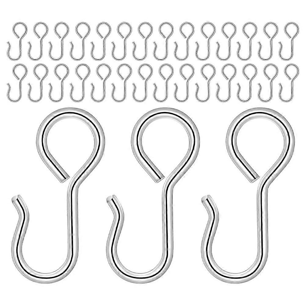 50pcs Metal S Hooks for Car Seat Covers – Easy Installation, Space Saving Design for Organization and Storage