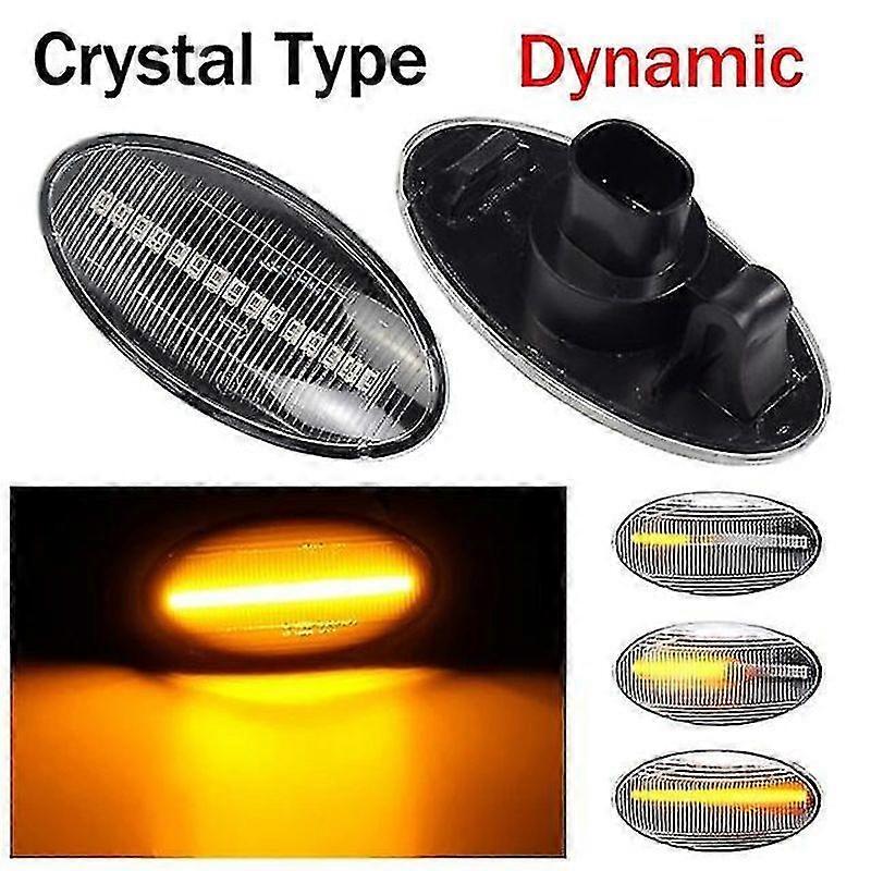 2pcs LED Dynamic Side Light Turn Signal Light Sequential Flashing Light Amber Indicator For Suzuki Swift Jimmy Vitara Sx4 Alto
