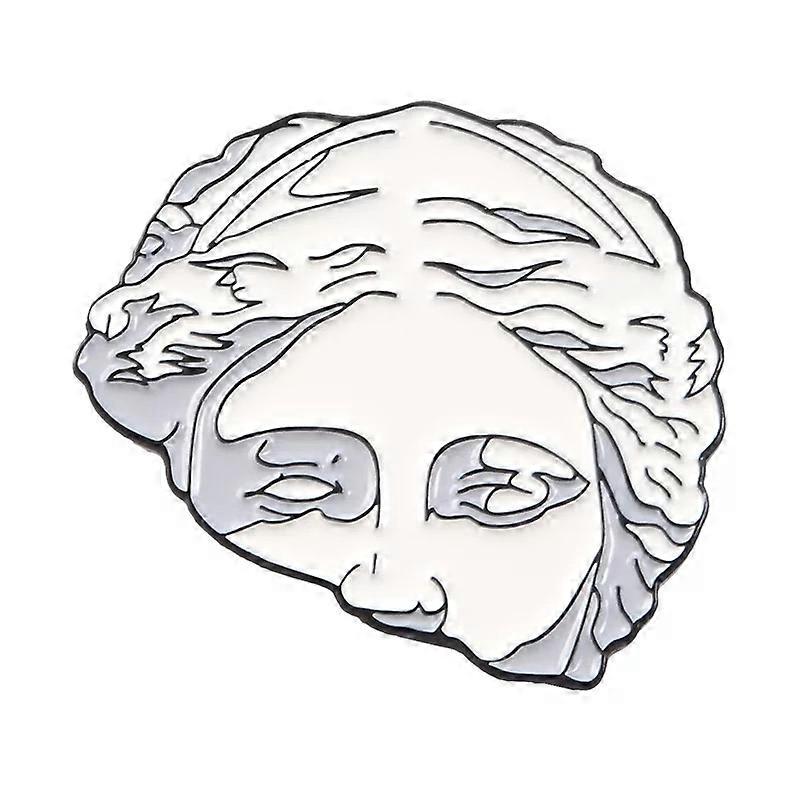 Enamel Brooch Pin - Creative Art Badge - Chic Denim Accessories