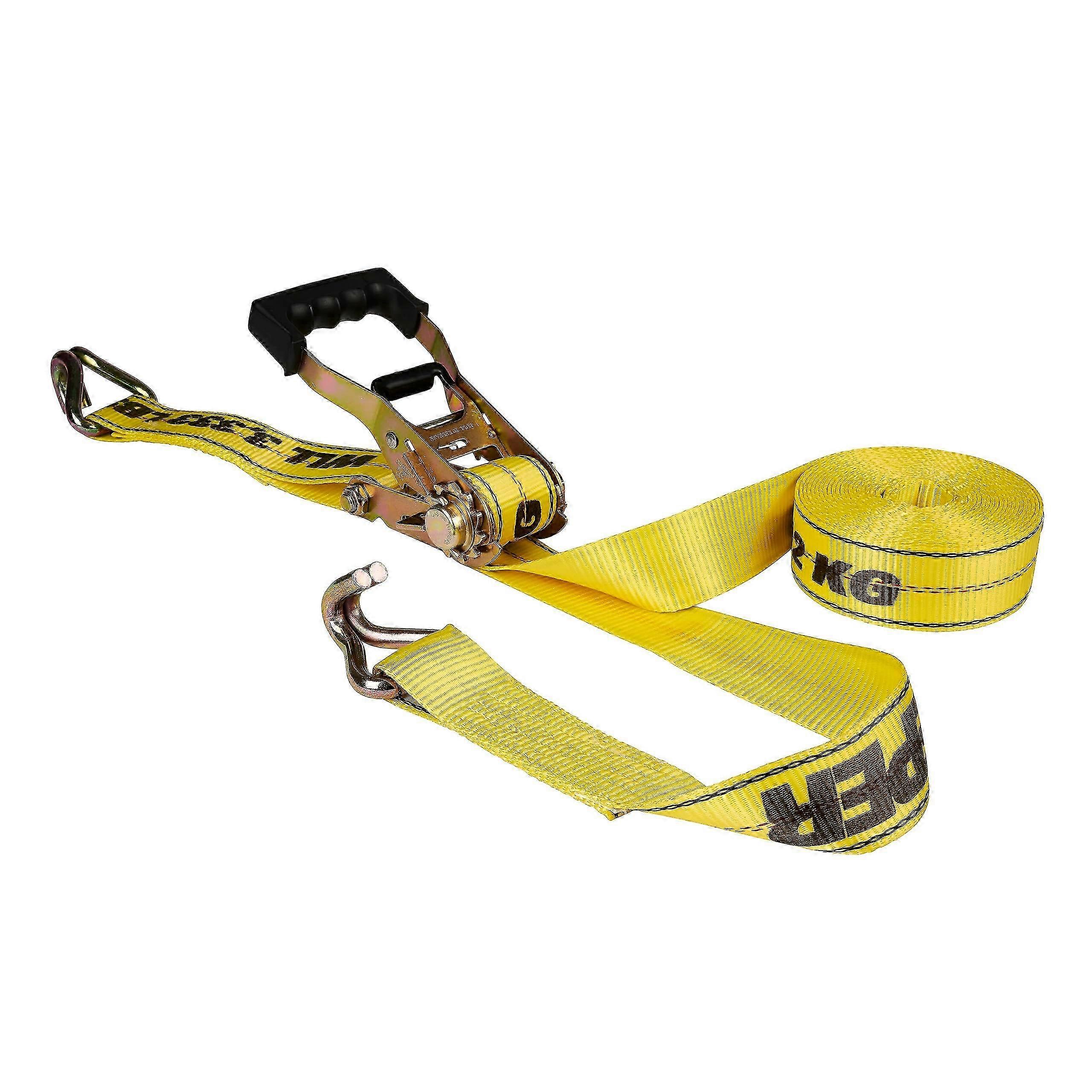 2' x 27' Ratchet Tie Down with J Hooks 3,333 lbs Working Load Limit and 10,000 lbs Break Strength