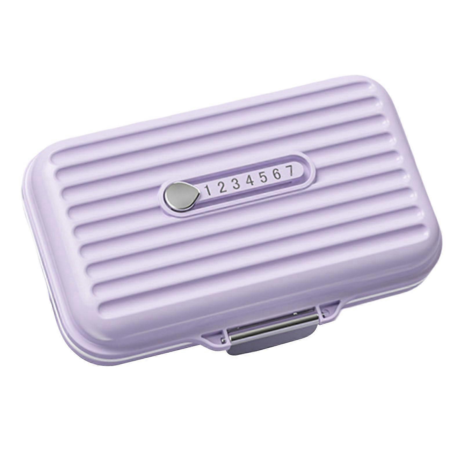 Pill Organizer Travel Case with 7 Compartments, Small Medication Holder, Durable Storage Box for Pills and Jewelry, Large Size