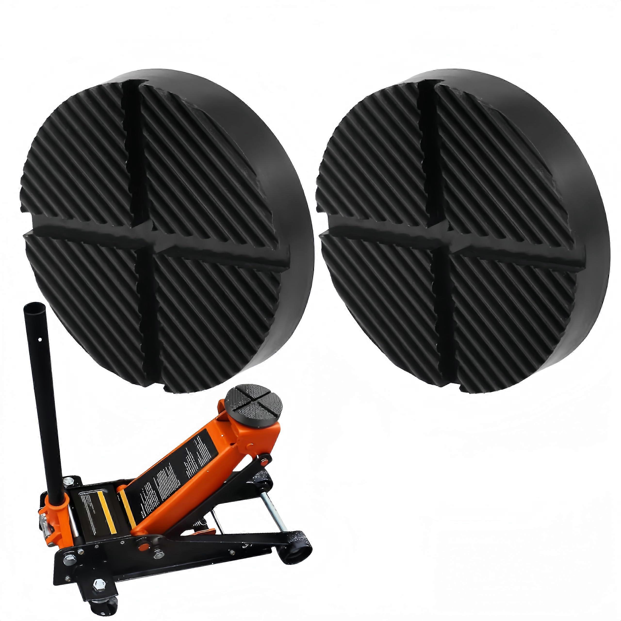 Universal Car Jack Rubber Pad Trolley Jack Pad Lifting Platform Mat  Black