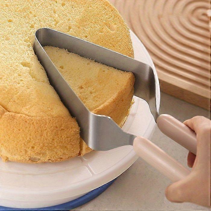 1Pc-κόφτης κέικ από ανοξείδωτο ατσάλι, λαβίδες κέικ τριγώνου, διαχωριστικό κέικ κέικ