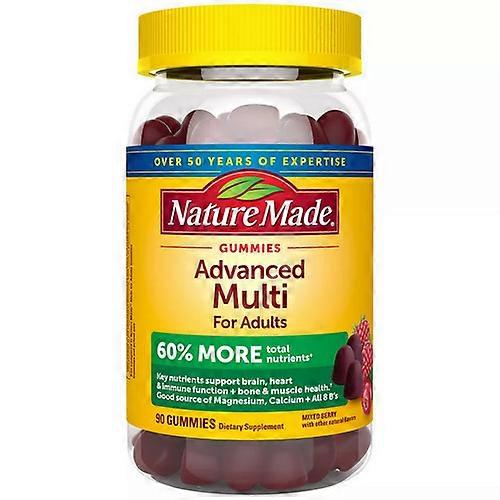 Nature Made Advanced Multi For Adults Mixed Berry Gummies ,90 Count (Case Of 3) (Pack of 1)
