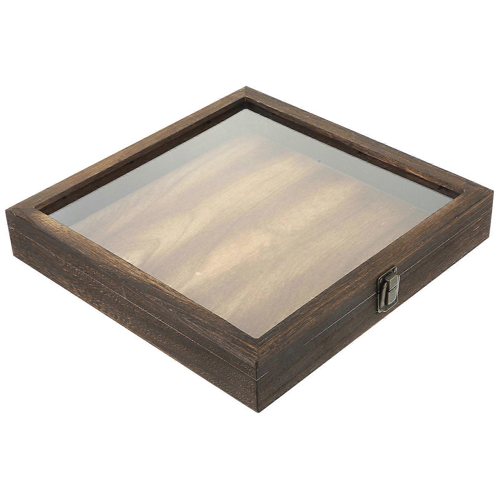 Insect Specimen Combination Wooden Display Case For Hobbyists Coffee 30.00X30.00X4.50CM Display And Storage 1 Set