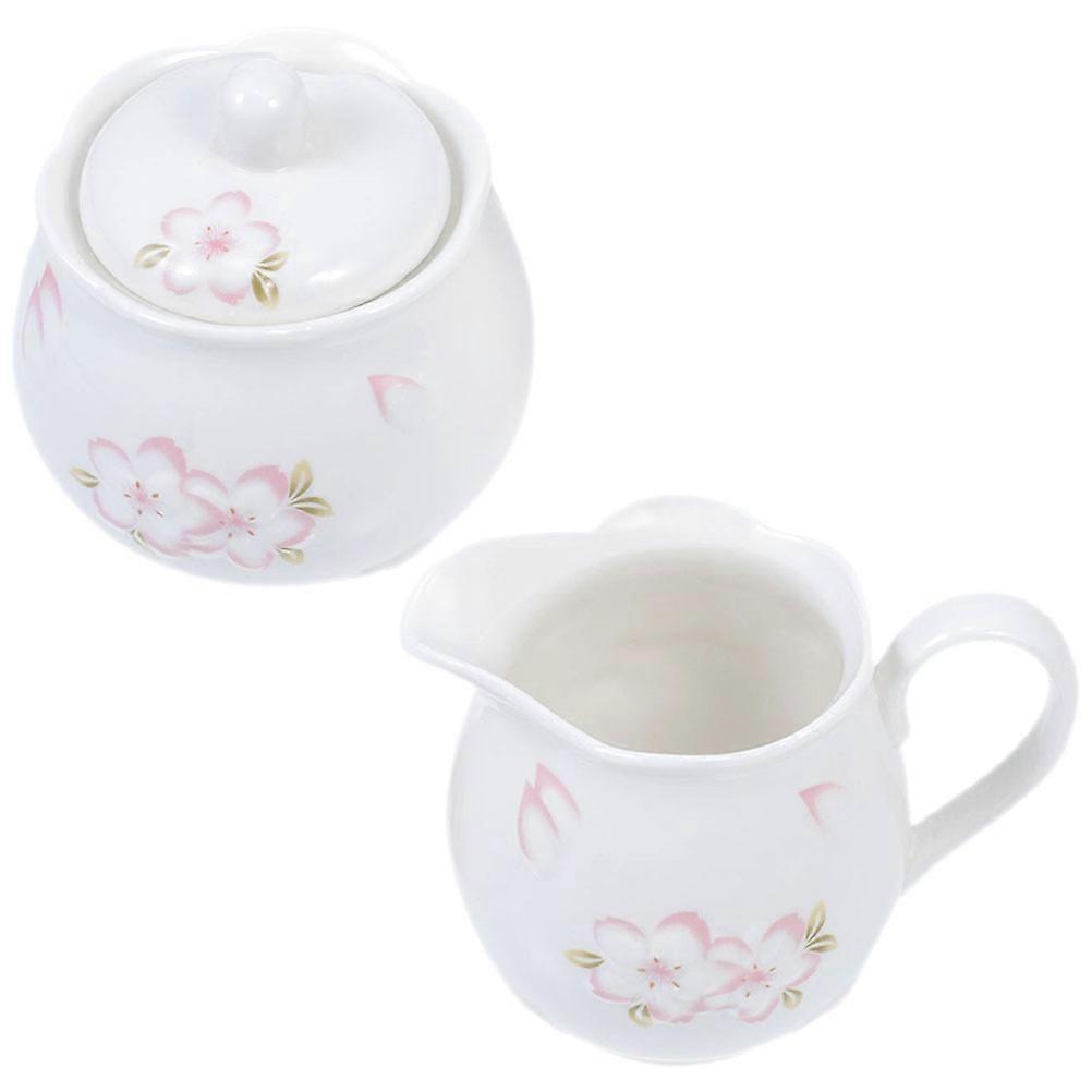 Coffee Creamer Pitcher Ceramic Material Tableware Use for Coffee Lovers Microwave Safe Shape 1 Set