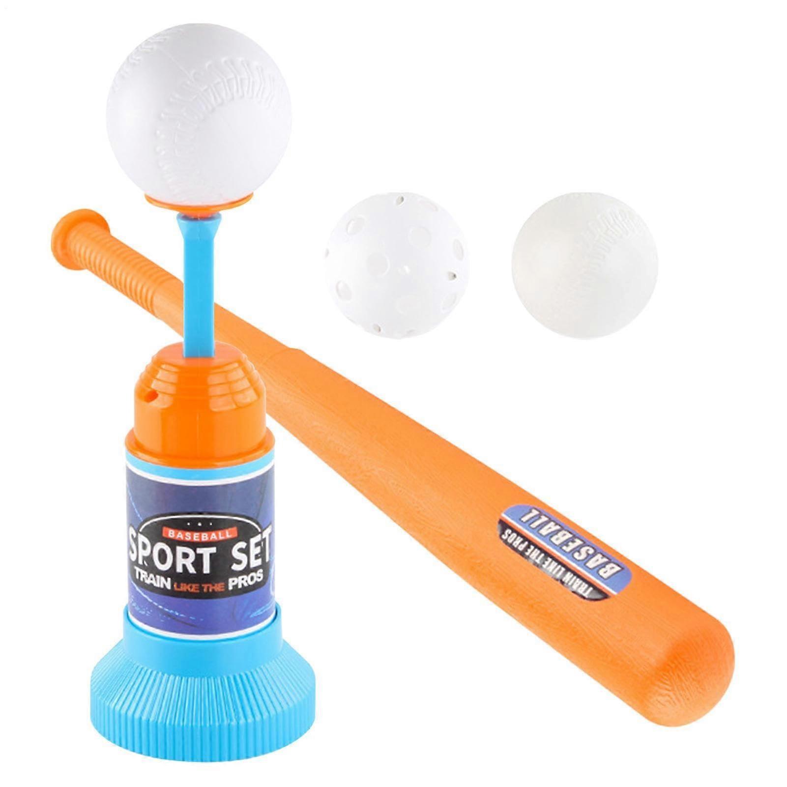 TBall Set for Kids Baseball Launcher with 3 Balls, Batting Kit Sports Training Tees