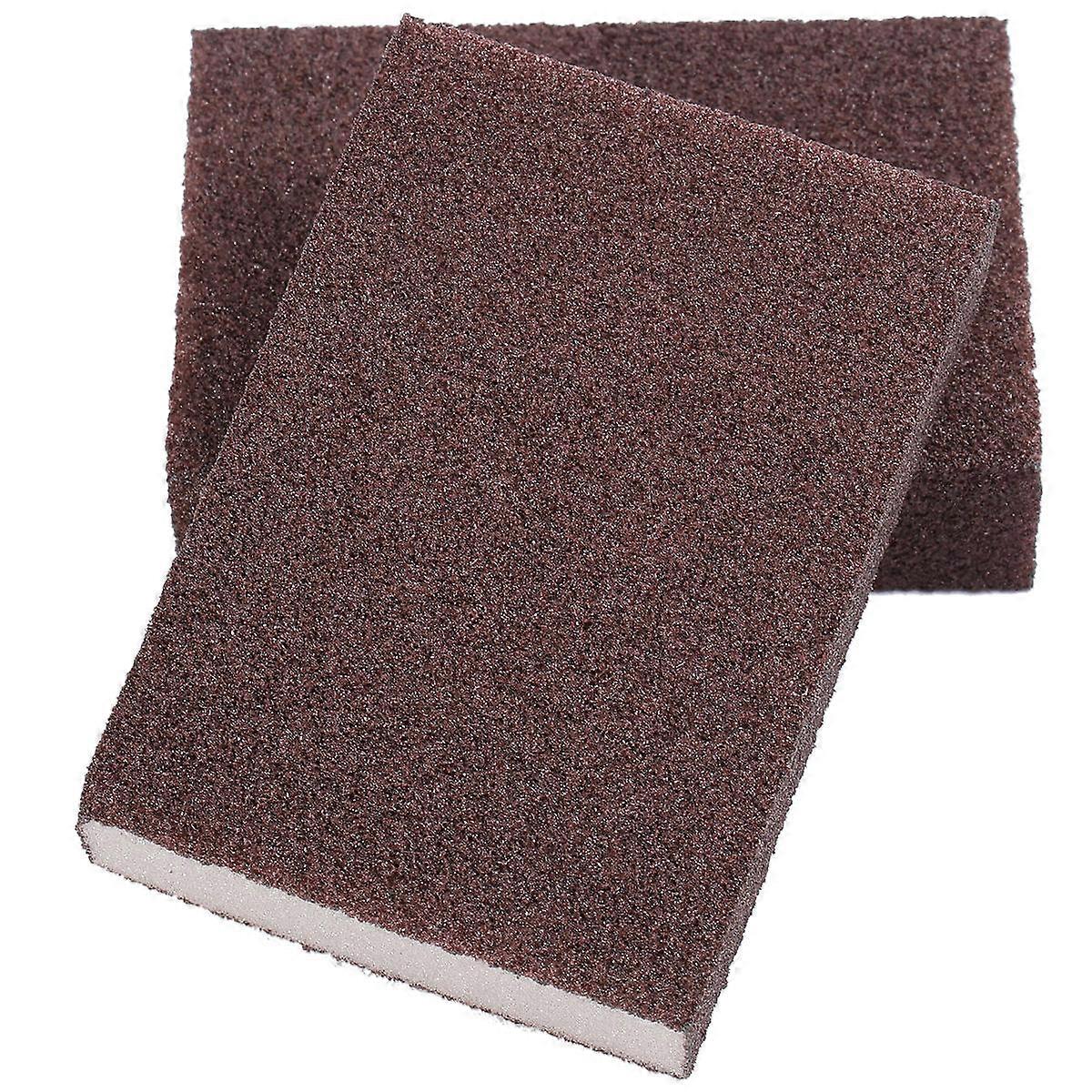 Sink Scrubber Pad Cleaning Sponge Rust Cleaning For Bowls Dishes 3.9×2.8×1.0in 2Set
