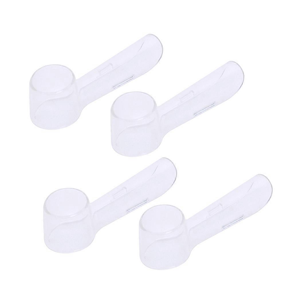 Protective Case for Toothbrush Heads 8pcs Transparent Plastic Travel Size Always Keep Clean
