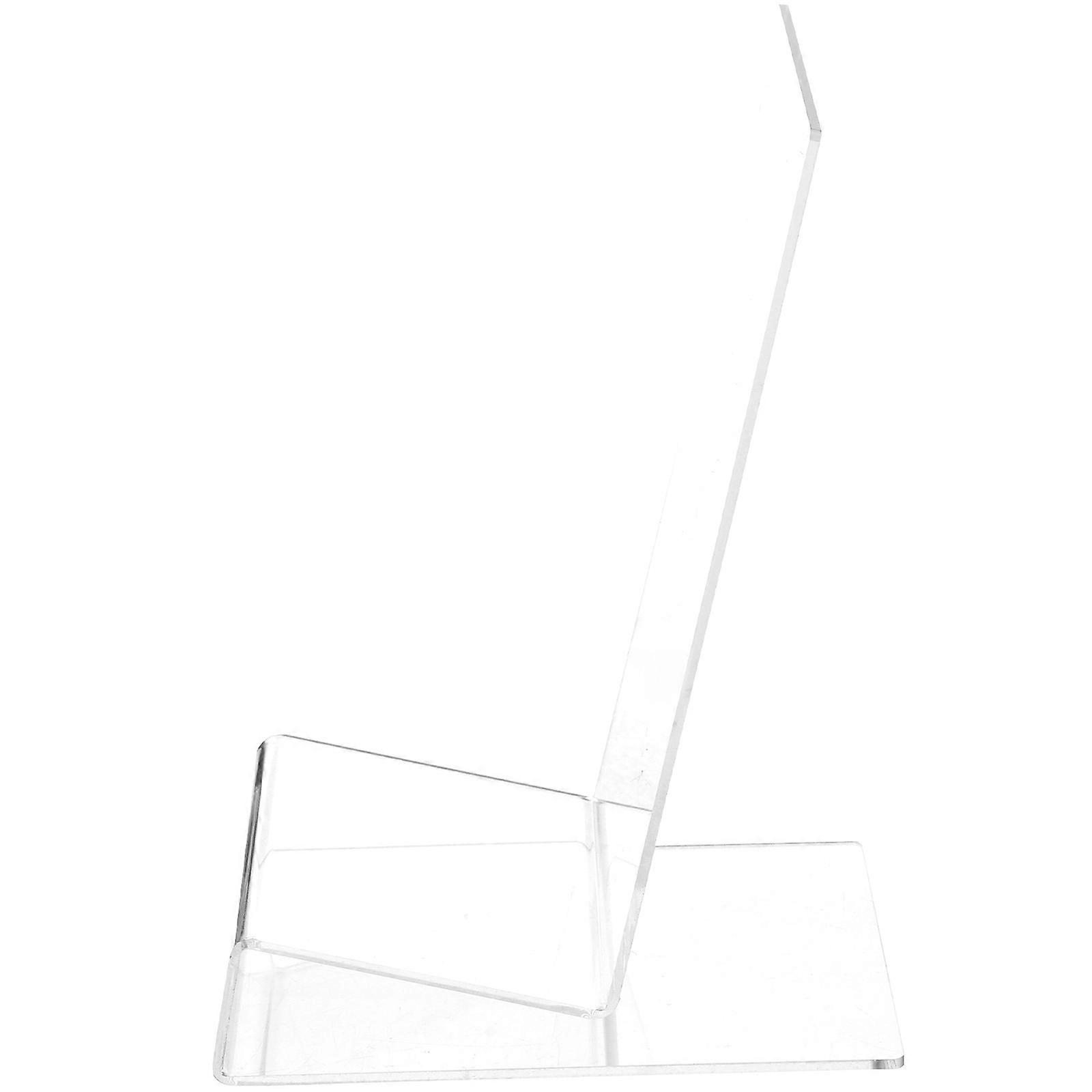 Special-Shaped Display Stand L Shape Acrylic Book Storage Stand For Artwork Tablets 1Pack