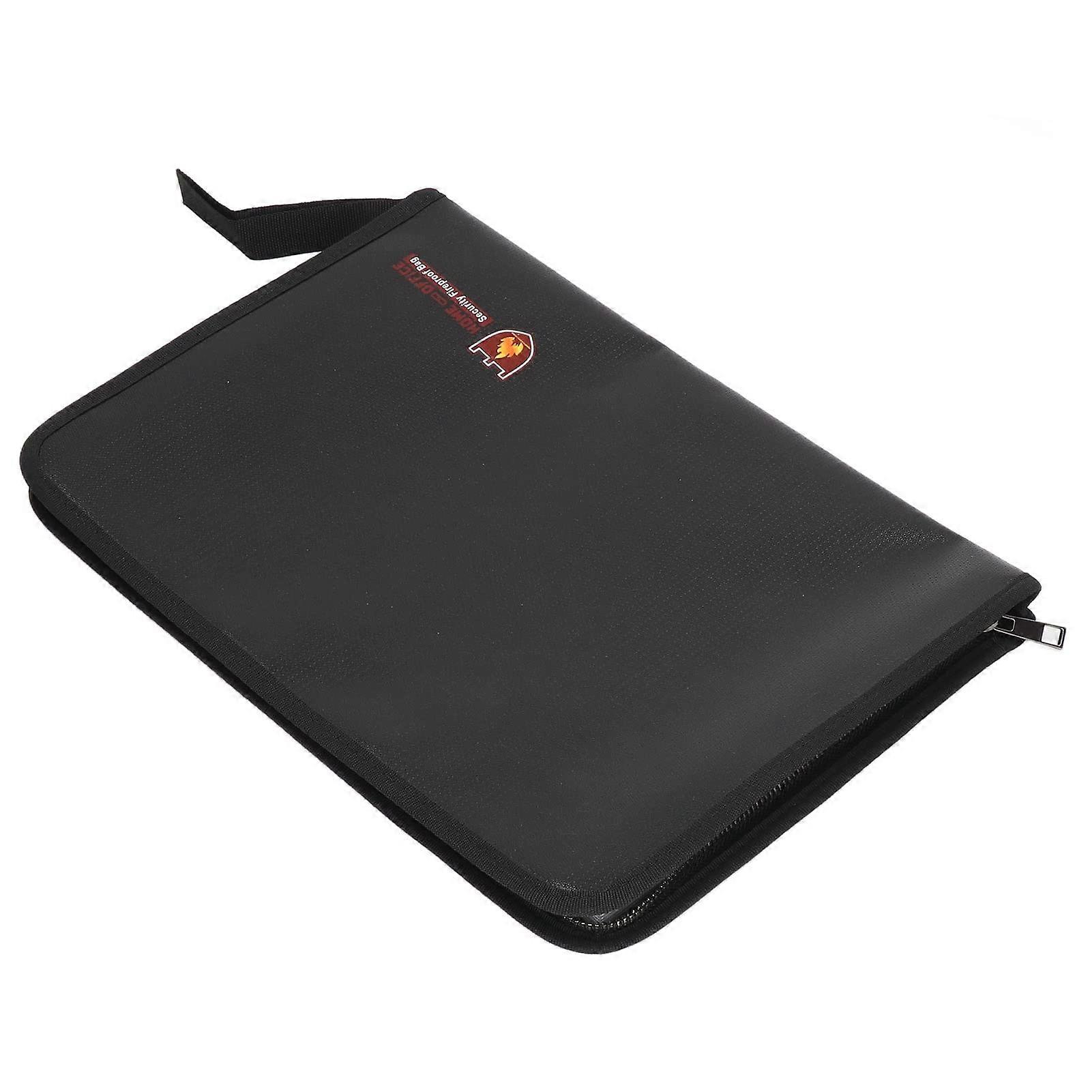 Fireproof File Folder Large-Capacity Waterproof 13-Layer Design With Transparent Plastic Inner Pages For Office/School