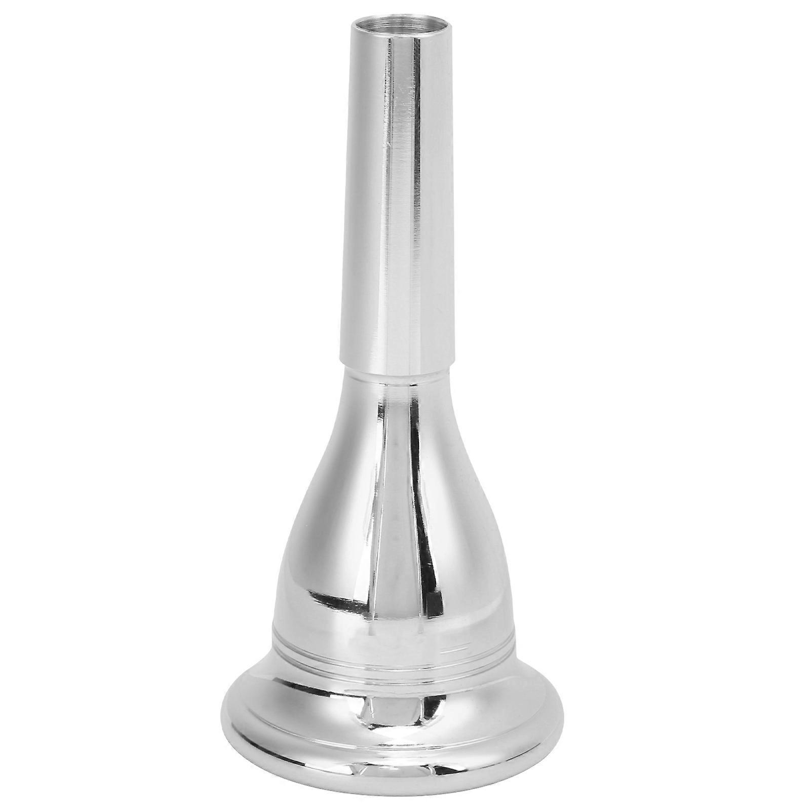 Tuba Horn Mouthpiece 13.3mm Bass Durable Copper Musical Instrument Tool AccessorySilver