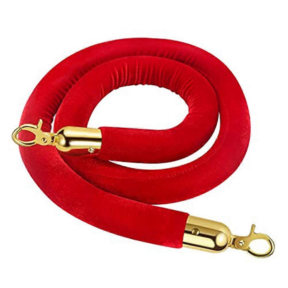 Velvet Crowd Control Rope For Movie Theater Opening And Hotel Carpet Events 1Pack Featuring Elegant Appearance And Easy Installation