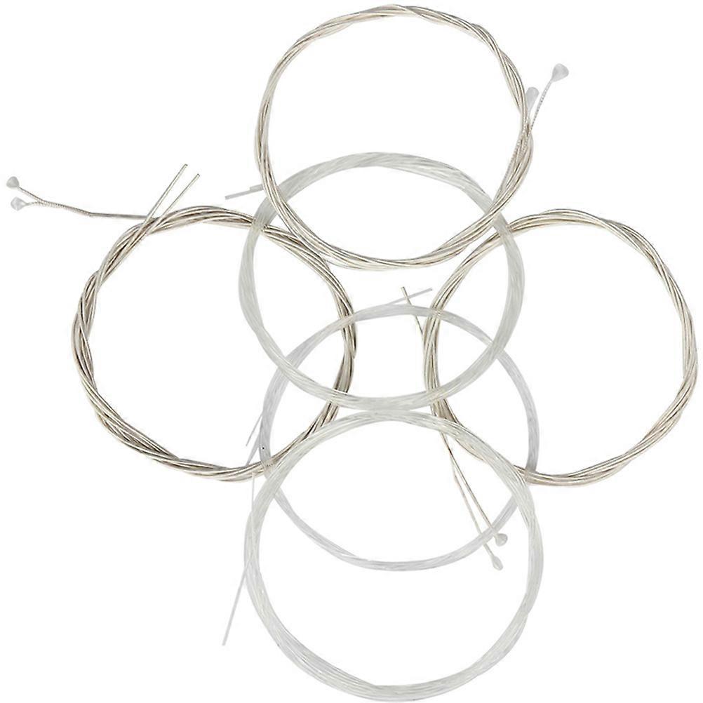 String Acoustic Strings Oud Musical Instrument Parts For Stringed Instrument Silver Color Replacement 6Pcs