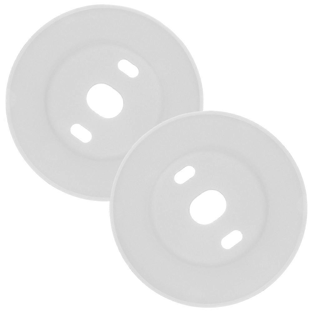 Silicone Thermostat Wall Plate Cover for Home Use White Sleek Design Easy to Clean 2pcs